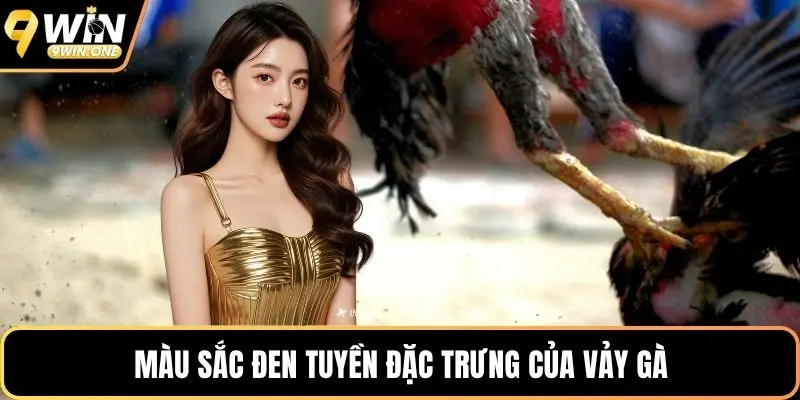 Màu sắc đen tuyền đặc trưng của vảy gà
